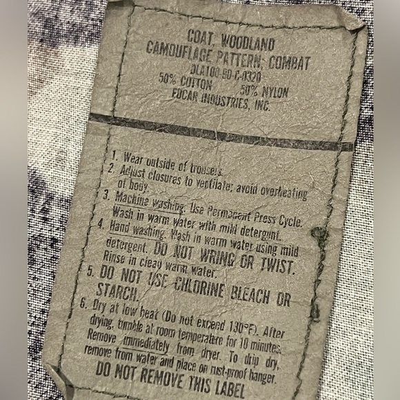 Men’s XS Genuine USMC Marine Corps Vietnam Woodland Camo VTG US Forces Loadout - Picture 8 of 8